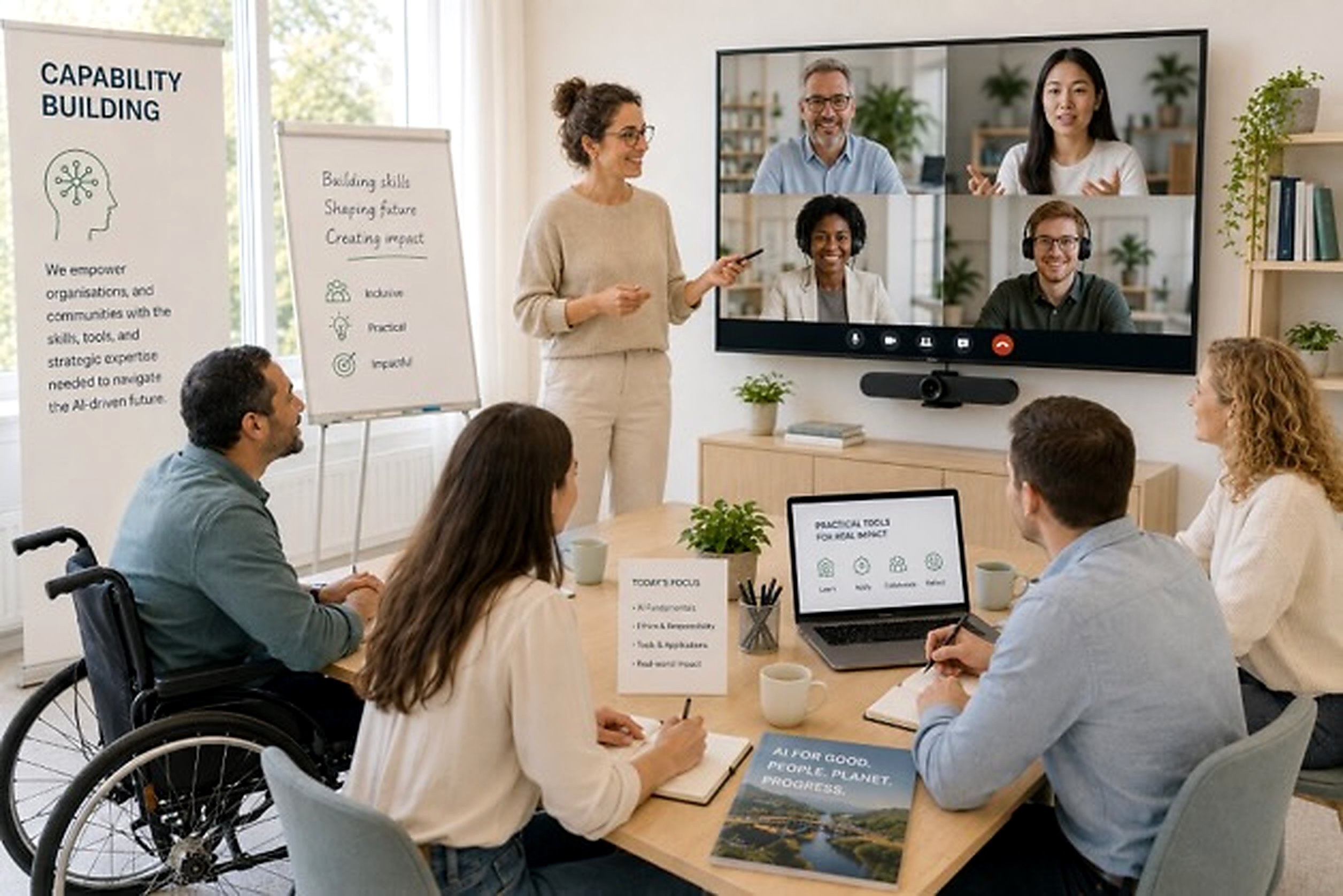 AIforAll Global capability building &mdash; training, workshops, upskilling, and community